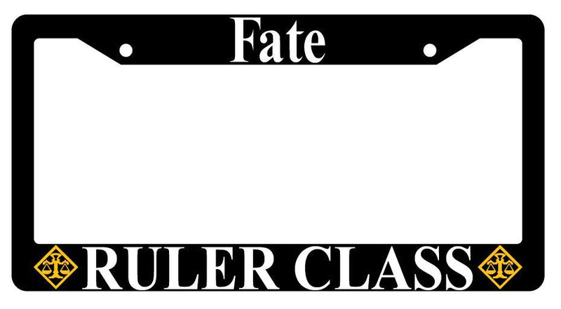Fate Ruler Class Black Plastic License Plate Frame Auto  Mod-GRAPH9856236-1939