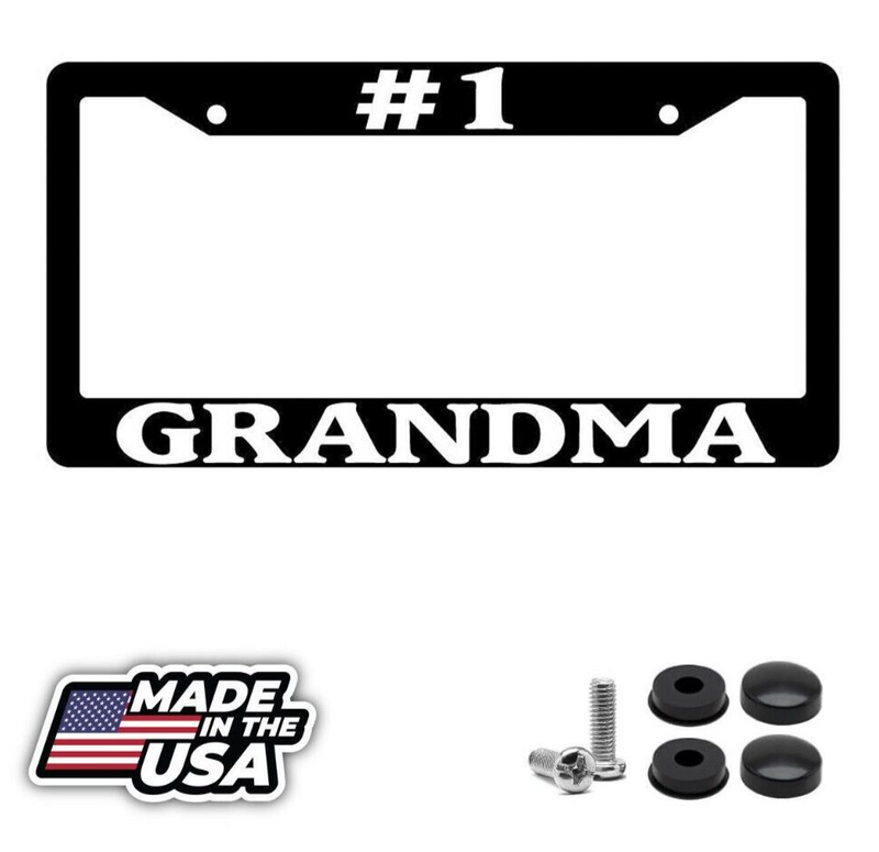 Black License Plate Frame 