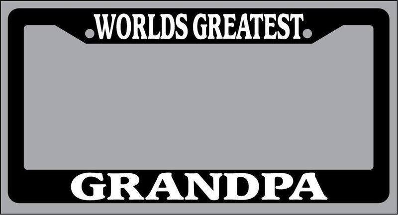 Black License Plate Frame World&