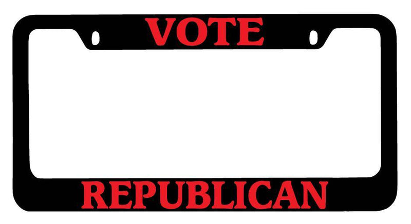 Black METAL License Plate Frame Vote Republican Auto Accessory  Mod-GRAPH9856236-9815