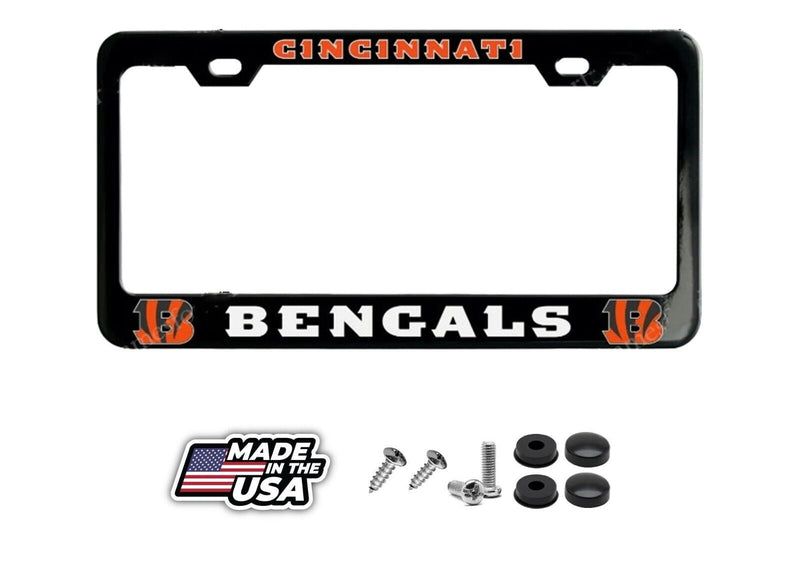 Cincinnati Bengals Black License Plate Frame