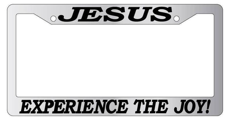 Chrome License Plate Frame Jesus Experience The JOY Auto Accessory Novelty 2120  Mod-GRAPH9856236-5723