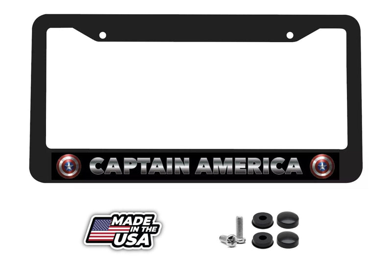 Captain America USA US Marvel superhero Comic License Plate Frame NEW