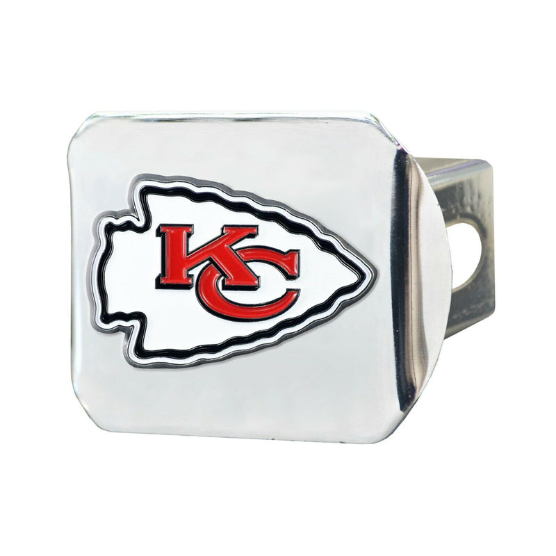 NFL Kansas City Chiefs 3D Color on Chrome Hitch Cover