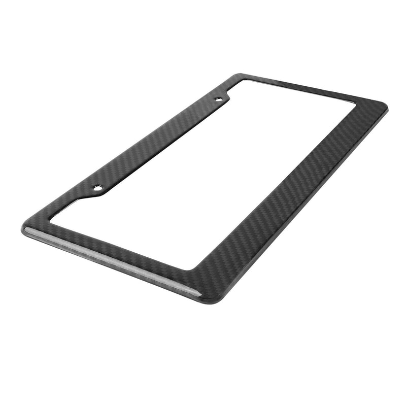 Real Carbon Fiber Wide Top License Plate Frame + Hardware Choose Your Finish