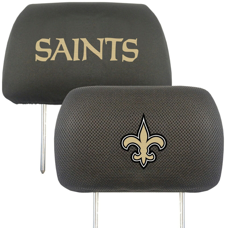 NFL New Orleans Saints 2-Piece Embroidered Headrest Covers