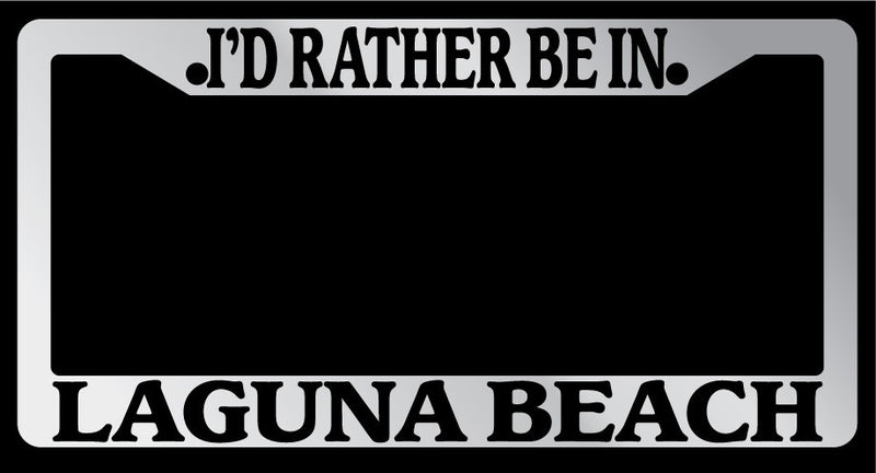 Chrome METAL License Plate Frame I&