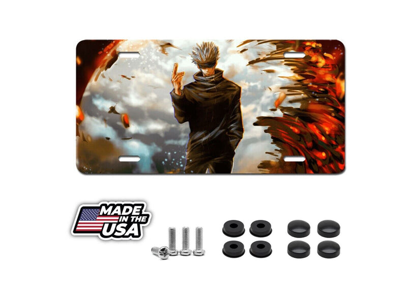 Jujutsu Kaisen Gojo License Plate Auto Truck Car Tag Gift Popular Hot