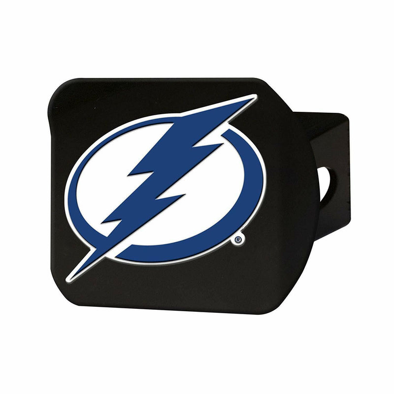 NHL Tampa Bay Lightning 3D Color on Black Metal Hitch Cover