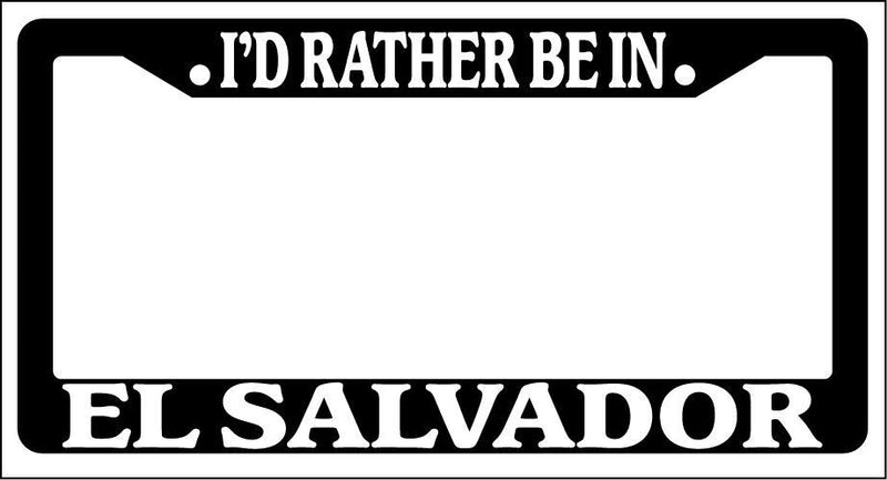Black License Plate Frame I&