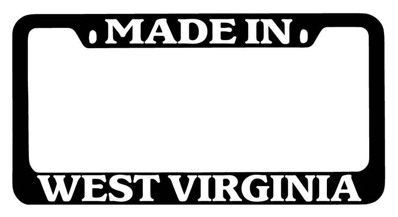 Black METAL License Plate Frame Made In West Virginia Auto Accessory  Mod-GRAPH9856236-9158