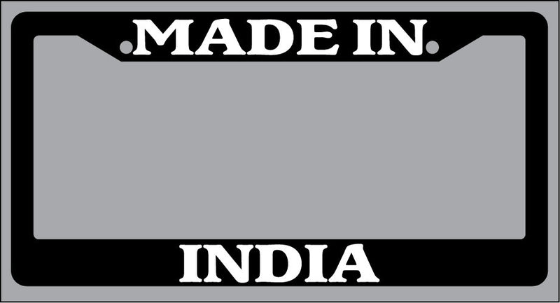 Black License Plate Frame Made In India Auto Accessory 1368  Mod-GRAPH9856236-2663