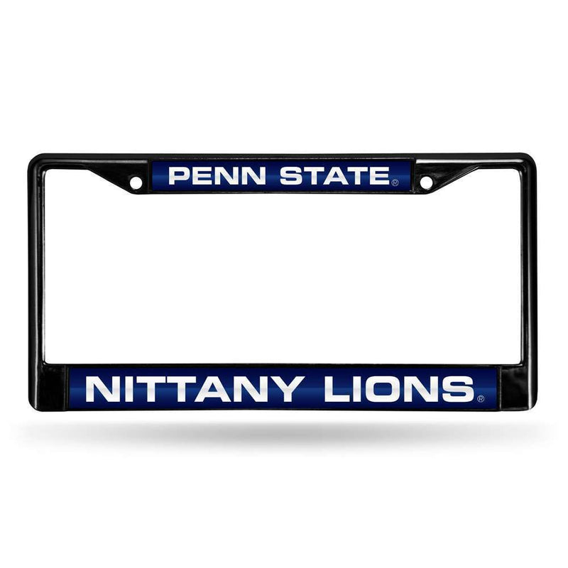 NCAA Penn State Nittany Lions Inlaid Acrylic Black License Plate Frame