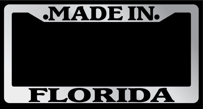 Chrome METAL License Plate Frame Made In Florida Auto Accessory 1251  Mod-GRAPH9856236-10002