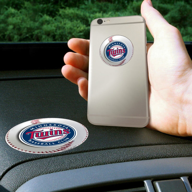 MLB Minnesota Twins Get a Grip Cell Phone Grip Thick Polymer Stickers