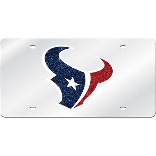 NFL Houston Texans Logo Mirrored License Plate