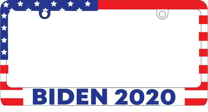 Biden 2020 3D USA Flag Plastic License Plate Frame Patriotic  Mod-GRAPH9856236-3086