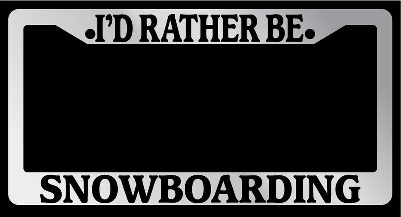 Chrome License Plate Frame "I&