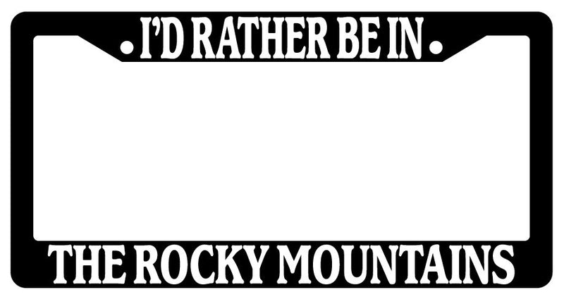 Black License Plate Frame I&