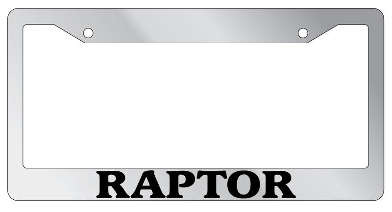 Chrome METAL License Plate Frame RAPTOR Auto Accessory  Mod-GRAPH9856236-8044