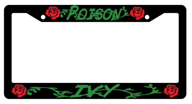 Poison Ivy (DESIGN 2) Black Plastic License Plate Frame DC  Mod-GRAPH9856236-4102