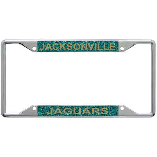 NFL Jacksonville Jaguars Metal Inlaid Acrylic License Plate Frame