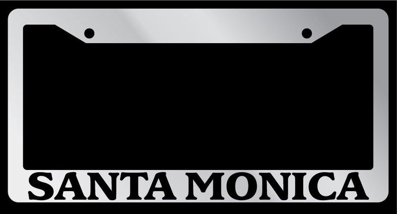 Chrome License Plate Frame "Santa Monica" Auto Accessory Novelty 2659  Mod-GRAPH9856236-4434
