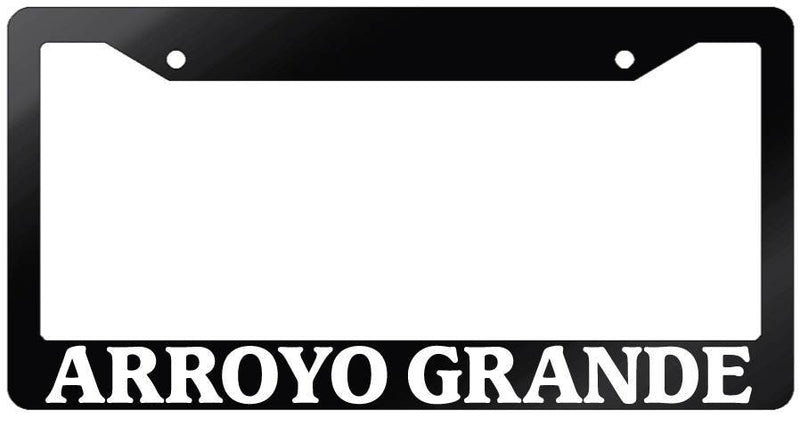 Glossy Black License Plate Frame ARROYO GRANDE Auto Accessory 1064  Mod-GRAPH9856236-7206