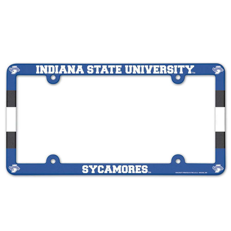 Indiana State Sycamores Plastic License Plate Frame