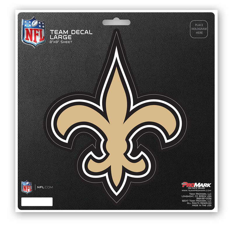 NFL New Orleans Saints Decal Large 8"X8" Auto RV Boat Cooler Luggage