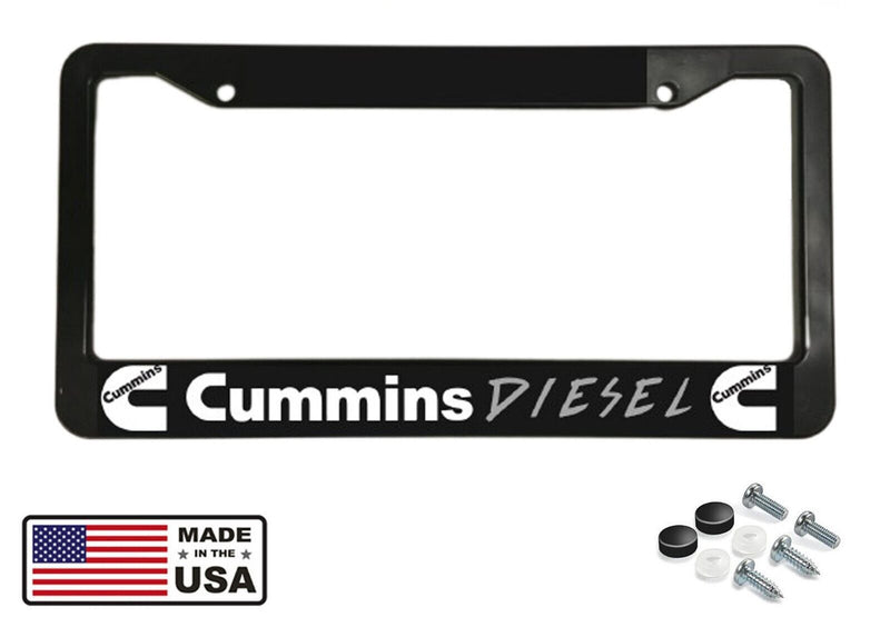 Cummins Diesel Turbo Truck Off Road 4x4 Mudding Dually Power License Plate Frame