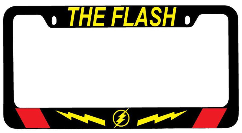 The Flash Black METAL License Plate Frame Auto Accessory DC  Mod-GRAPH9856236-9737