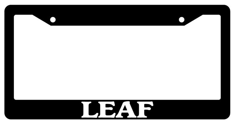 Black License Plate Frame Leaf Auto Accessory Novelty  Mod-GRAPH9856236-269