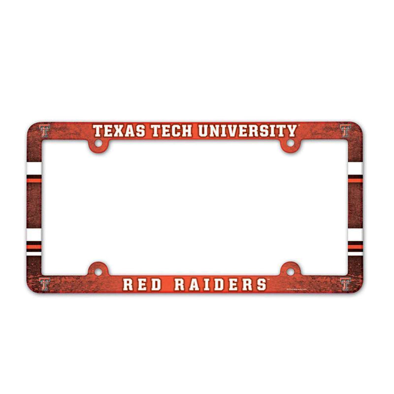 NCAA Texas Tech Red Raiders Plastic License Plate Frame