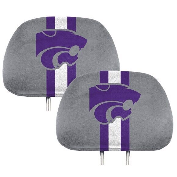 NCAA Kansas State Wildcats New 2-Piece Printed Headrest Covers