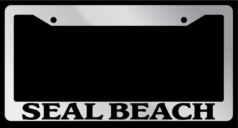 Chrome METAL License Plate Frame SEAL BEACH Auto Accessory 2668  Mod-GRAPH9856236-8260