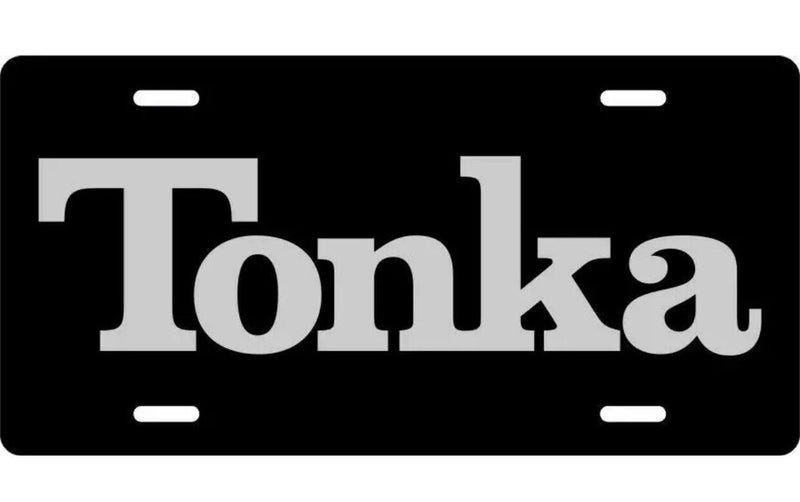 License Plate Tonka Auto car tag Aluminum