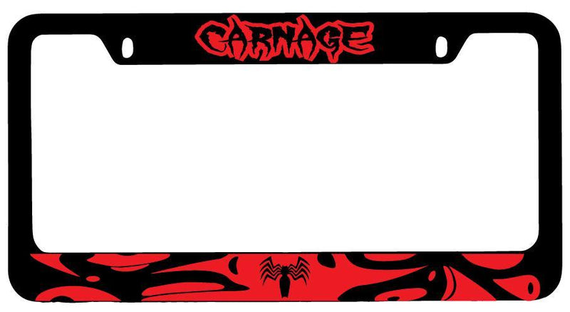 Carnage Black METAL License Plate Frame Auto For Marvel  Mod-GRAPH9856236-8098
