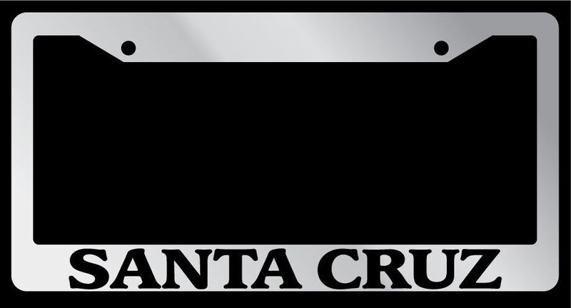 Chrome License Plate Frame "Santa Cruz" Auto Accessory Novelty 2655  Mod-GRAPH9856236-4124