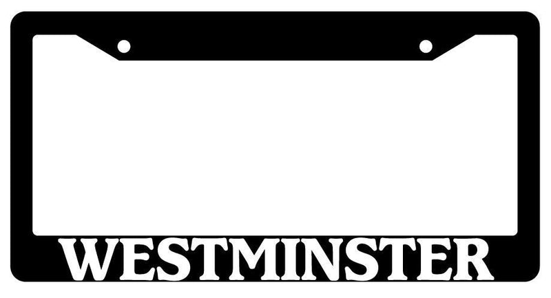 Black License Plate Frame New City State Westminster Auto Accessory  Mod-GRAPH9856236-1414