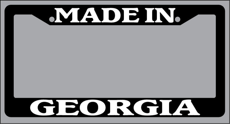 Black License Plate Frame Made in Georgia Auto Accessory 1309  Mod-GRAPH9856236-982