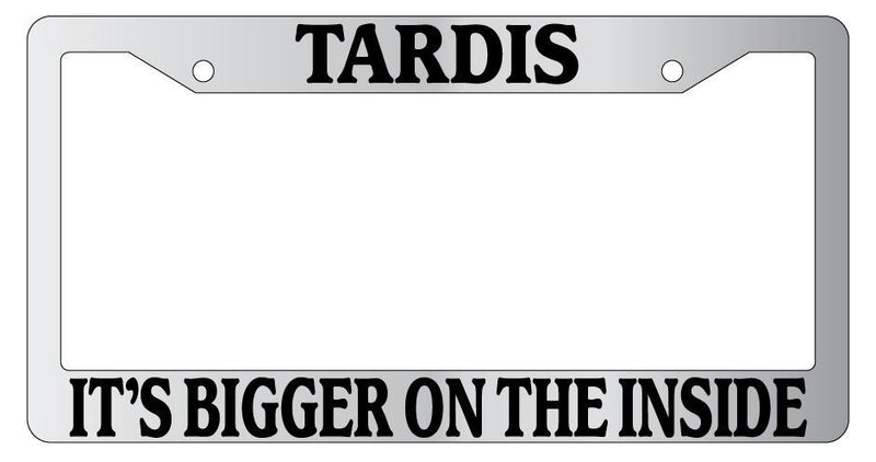 Chrome License Plate Frame Tardis It&