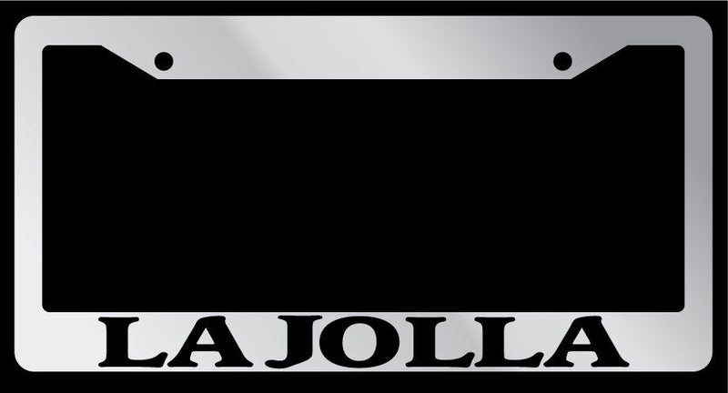 Chrome METAL License Plate Frame LA JOLLA Auto Accessory 1515  Mod-GRAPH9856236-8245