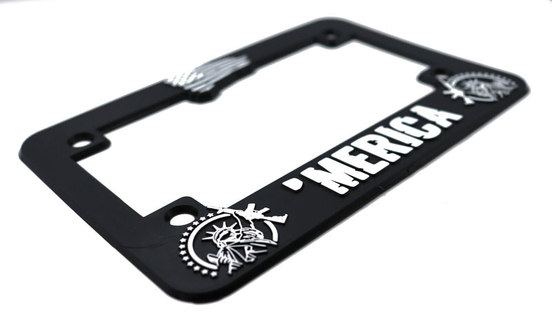 Merica for America Motorcycle License Plate Frame