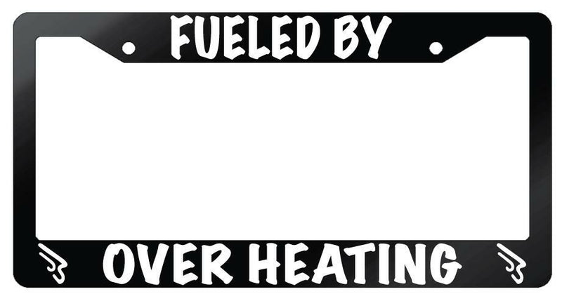 Fueled By Over Heating (Machinist) Glossy Black Plastic License Frame FFXIV  Mod-GRAPH9856236-7165