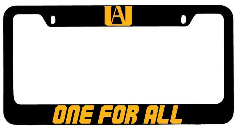 One For All Black METAL License Plate Frame My Hero Academia  Mod-GRAPH9856236-8670