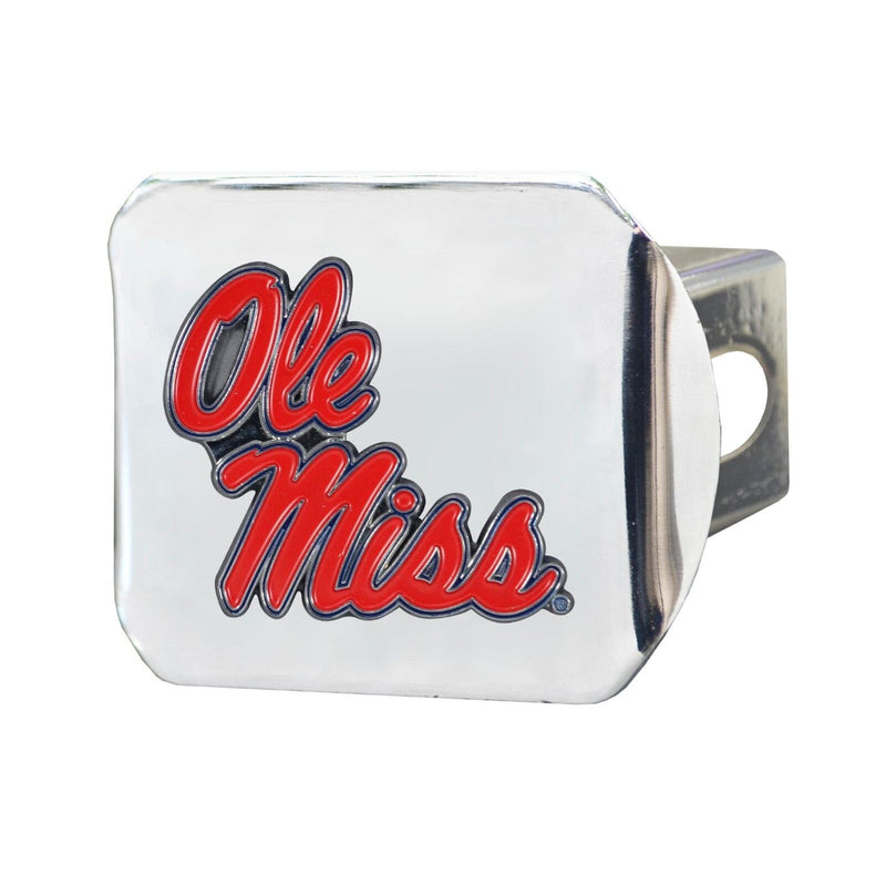 NCAA Ole Miss Rebels 3D Color on Chrome Metal Hitch Cover