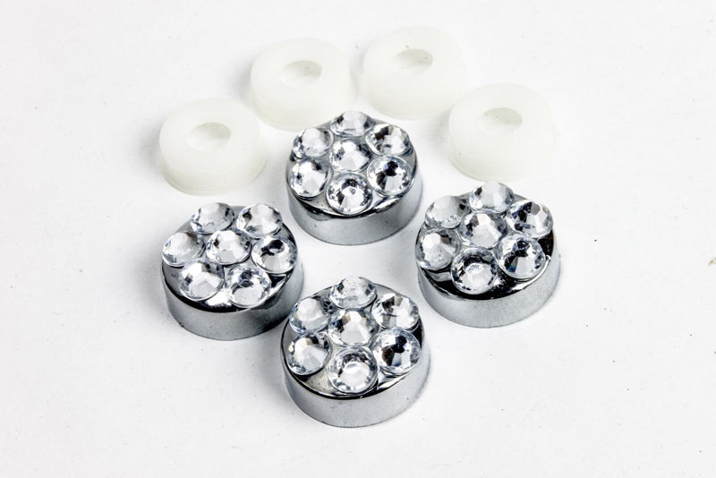 Clear Crystal Rhinestone Screw Caps for Crystal Bling License Plate Frame