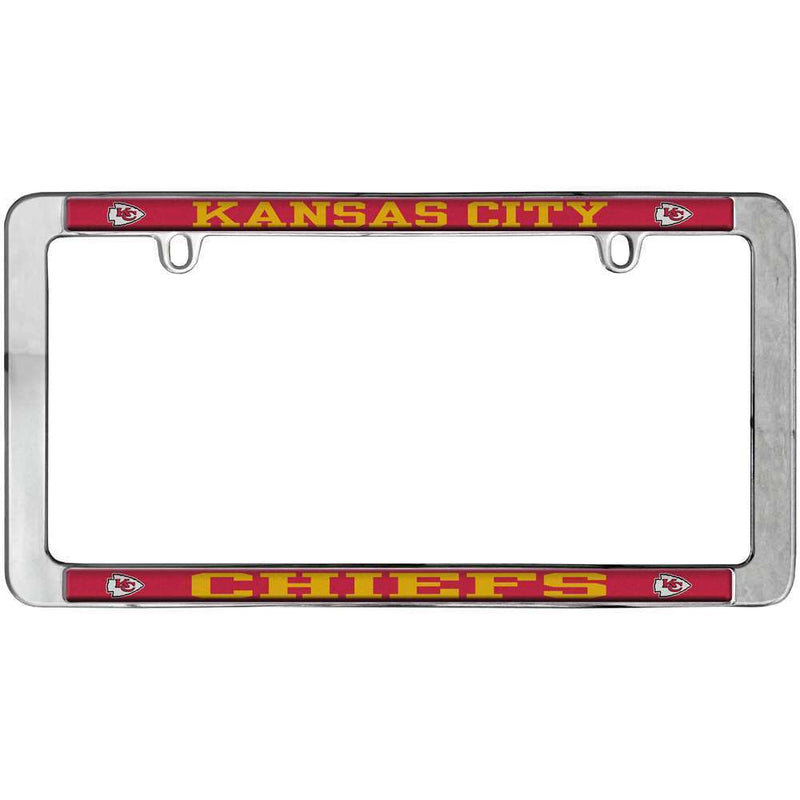 NFL Kansas City Chiefs Thin Metal License Plate Frame