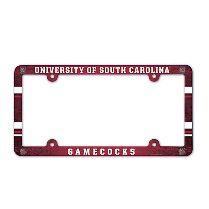 NCAA South Carolina Gamecocks Plastic Full Color License Plate Frame